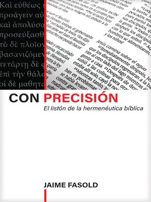 cover image of Con precisión